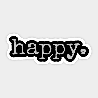 Happy Sticker